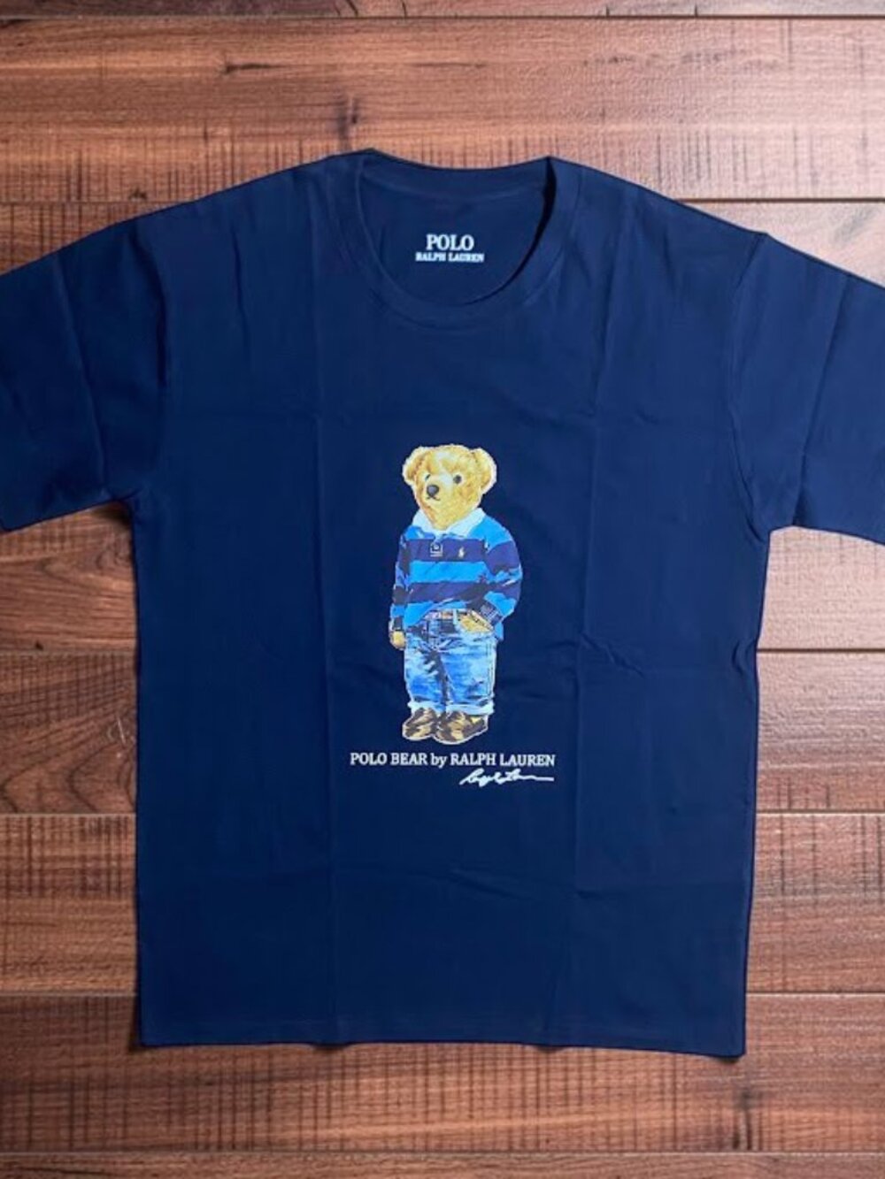 NEW Polo Ralph Lauren Polo Bear Navy Blue Men's T-Shirt Medium Short Sleeve